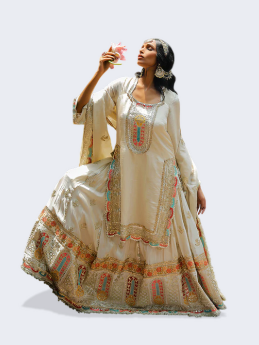 Amber Regal Cream Anarkali