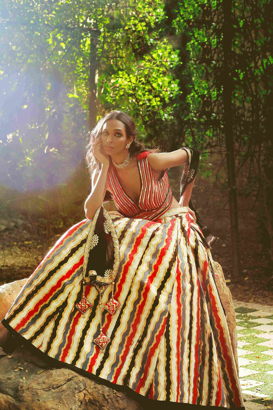 Amber Crimson Majesty (Lehenga)