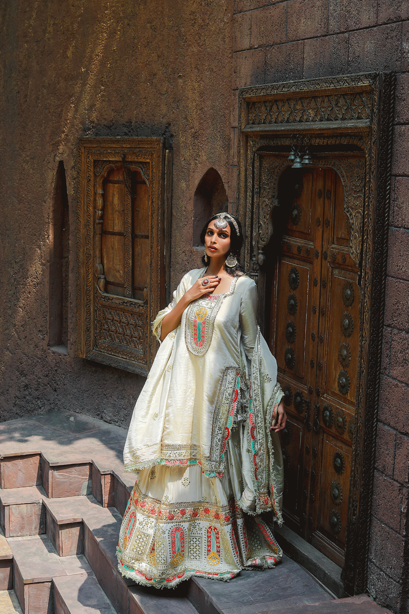 Amber Regal Cream Anarkali