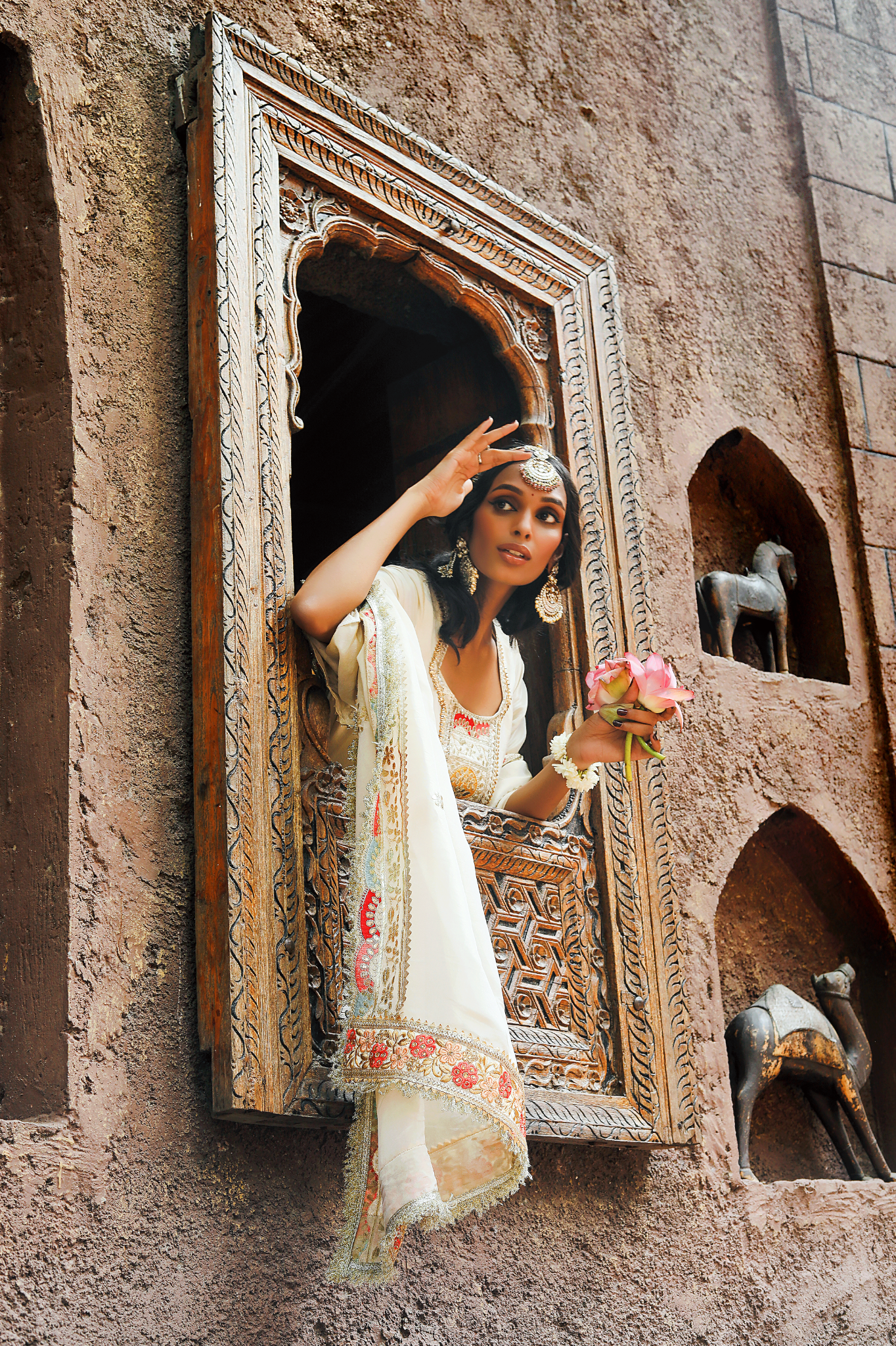 Amber Regal Cream Anarkali