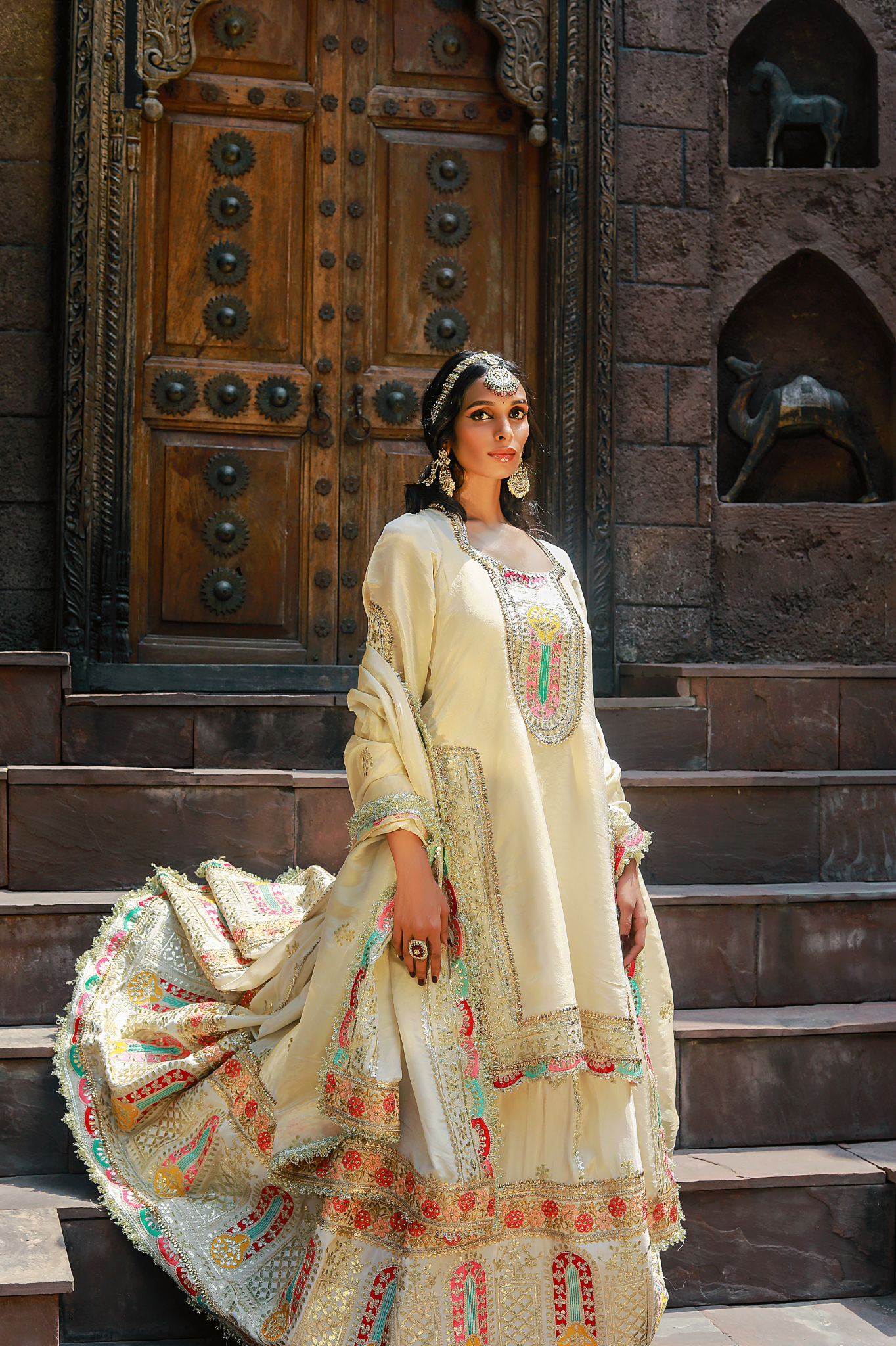 Amber Regal Cream Anarkali