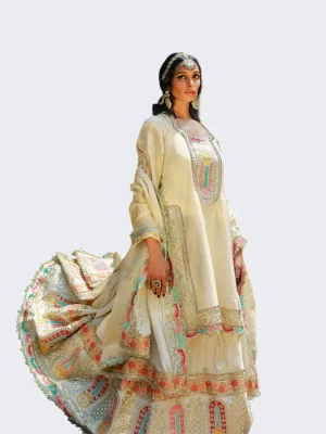 Amber Regal Cream Anarkali