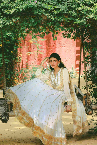 Amber Golden Grace Anarkali set